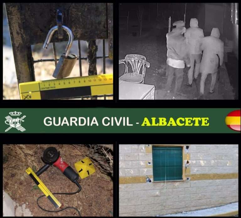 Detenidos cinco delincuentes, casi todos reincidentes, por más de 20 robos en casas de campo de Albacete