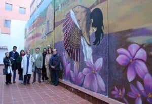 El alcalde de Albacete destaca el proceso participativo llevado a cabo para elaborar el gran mural del Centro Ágora