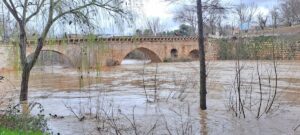 Guadalajara incrementa la vigilancia sobre el Henares ante la crecida del caudal que se encuentra en nivel rojo