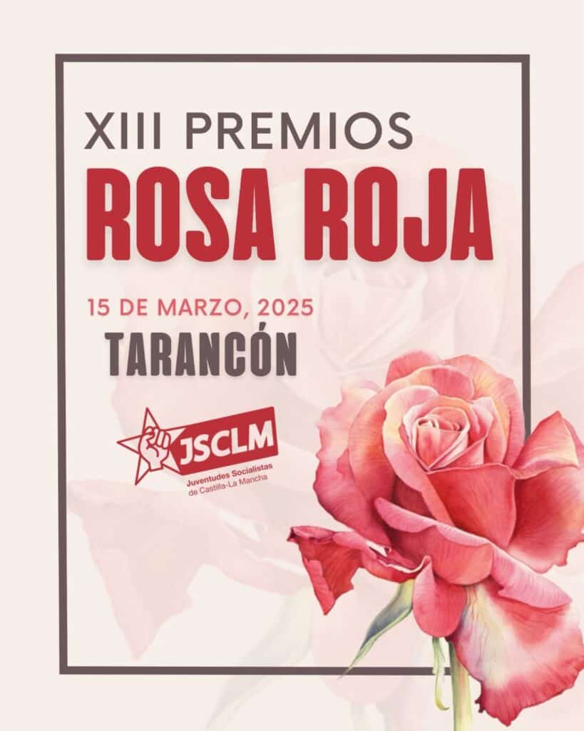 Juventudes Socialista entrega este sábado en Tarancón sus premios 'Rosa Roja'