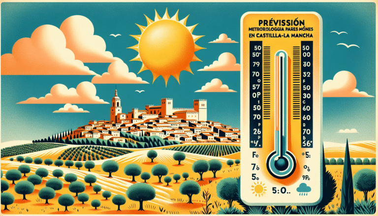 Previsión meteorológica para este lunes en Castilla-La Mancha: aumento notable de las temperaturas máximas