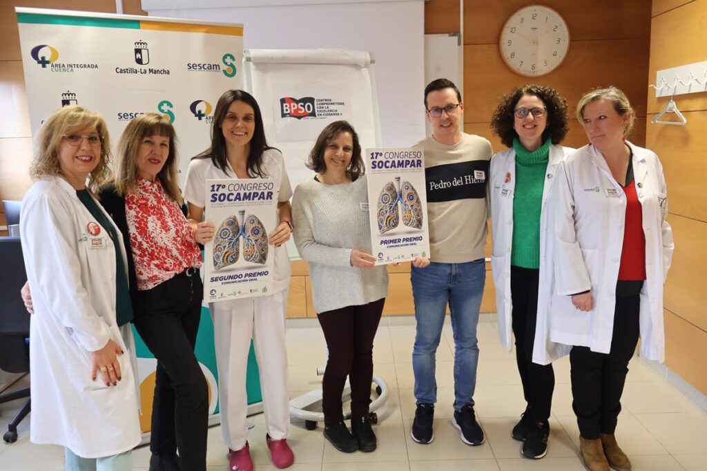 Profesionales de Cuenca lideran los premios de Enfermería y Fisioterapia del Congreso de Patología Respiratoria