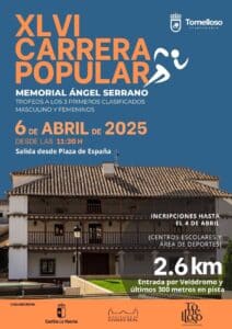 Tomelloso acogerá el 6 de abril la XLVI Carrera Popular 'Memorial Ángel Serrano'