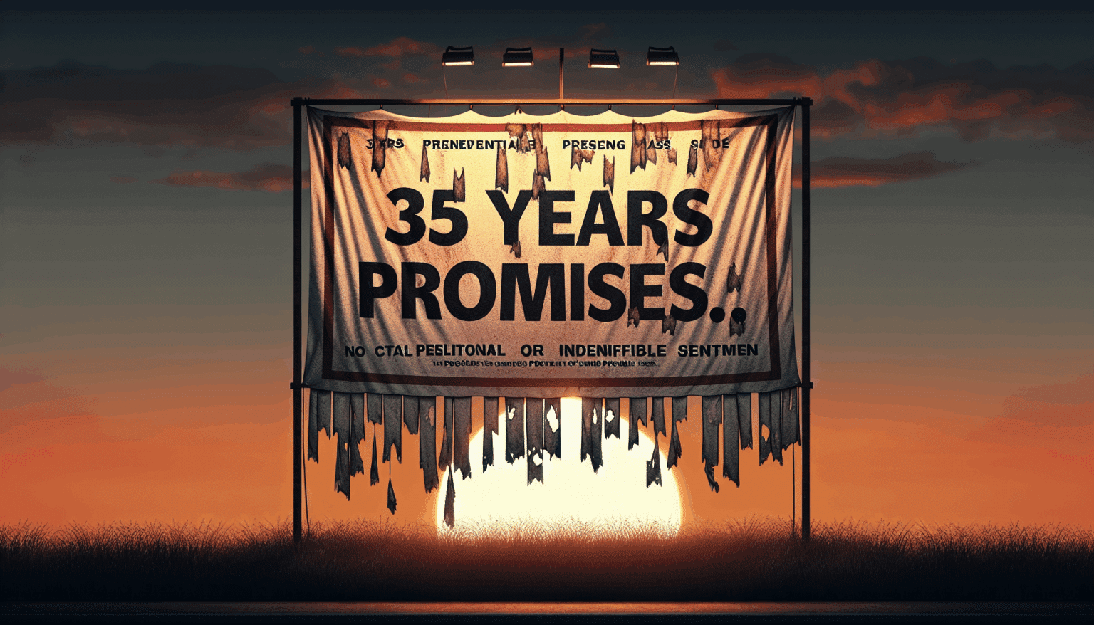 <p><strong>"35 años de promesas rotas: Una sentencia de muerte política"</strong></p> 10