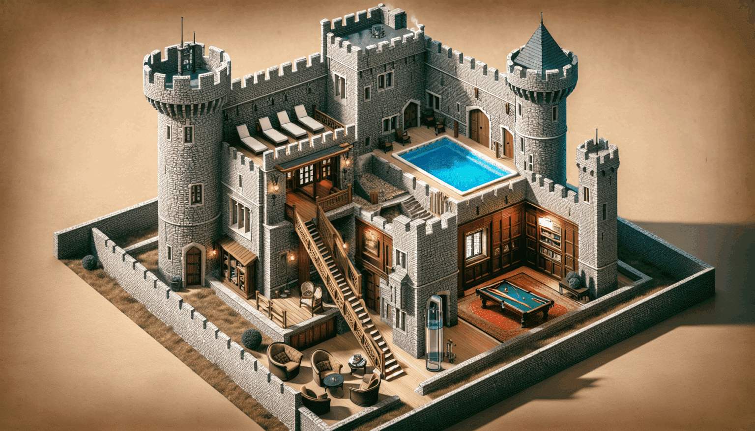 <p><strong>Fortaleza del Siglo XI con Piscina, Ascensor y Sala de Billar</strong></p> 2