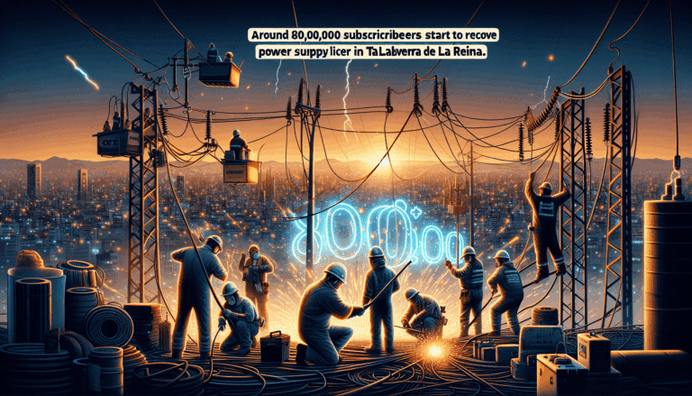 Unos 80.000 abonados de C-LM empiezan a recuperar el suministro eléctrico en la comarca de Talavera de la Reina
