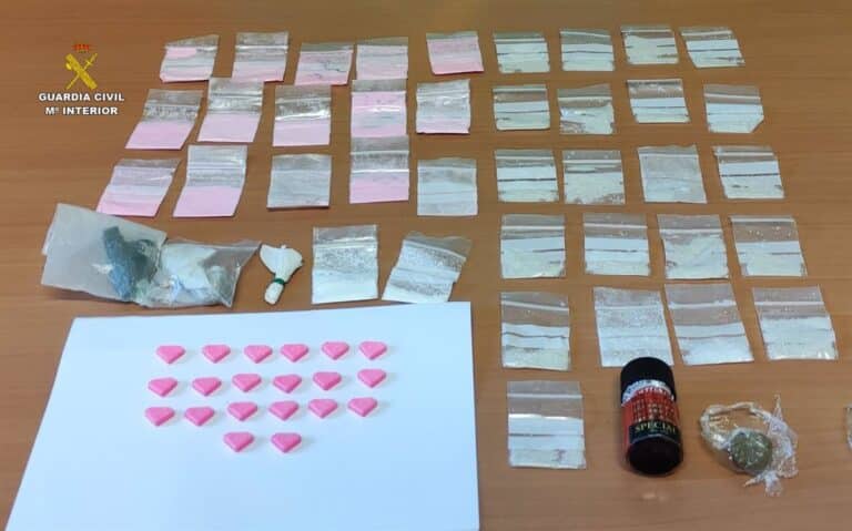 Detenido en polígono industrial 'Gran Europa' de Torija con éxtasis, cristal, cocaína rosa y otras sustancias