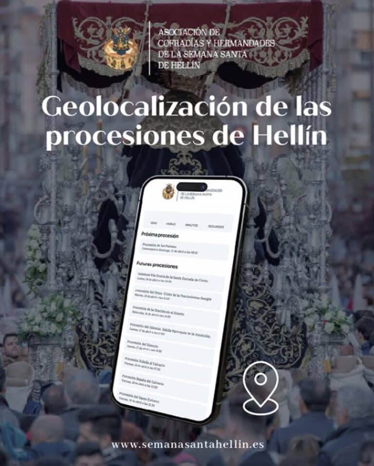Una plataforma de geolocalización permitirá acceder a información en tiempo real de las procesiones de Hellín