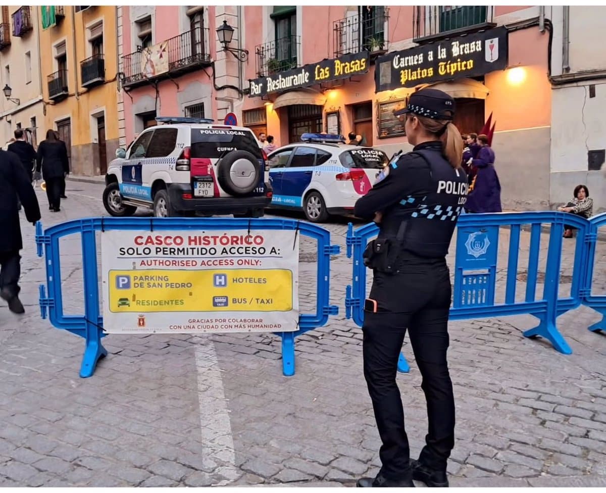 La Semana Santa de Cuenca deja 220 intervenciones de la Policía Local