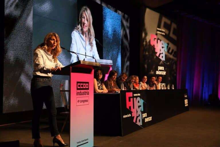 VÍDEO: Yolanda Díaz reivindica a Francisco: "Referente para la humanidad y embajador del trabajo decente"