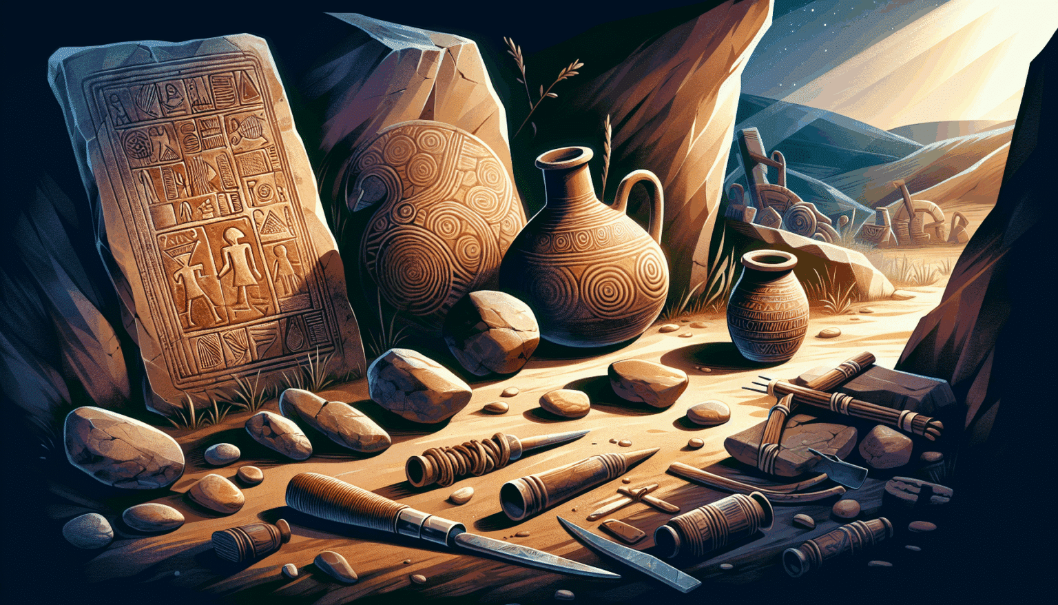 <p><strong>"Descubren en Murcia figuras de 4.000 años de antigüedad que revelan secretos de la Edad del Bronce"</strong> </p>
<p><em>(Solo título, como solicitaste)</em>.</p> 3