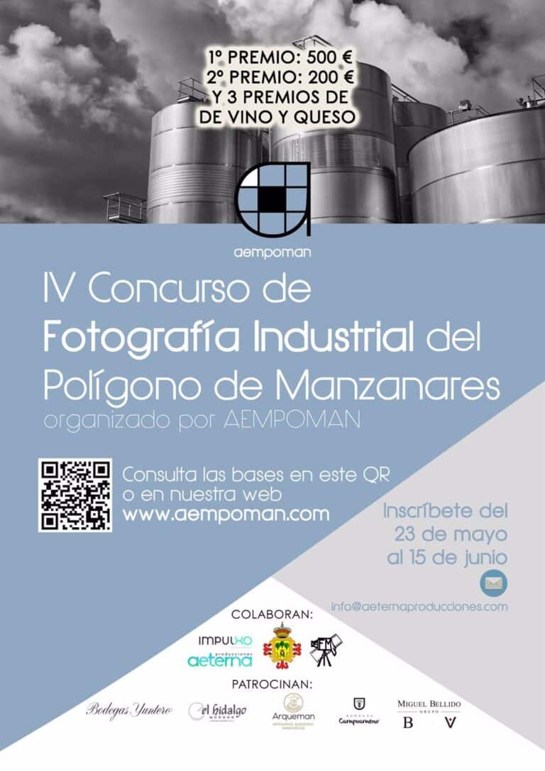 Abierto el plazo del 'IV Concurso de Fotografía Industrial de Manzanares' hasta el 15 de junio