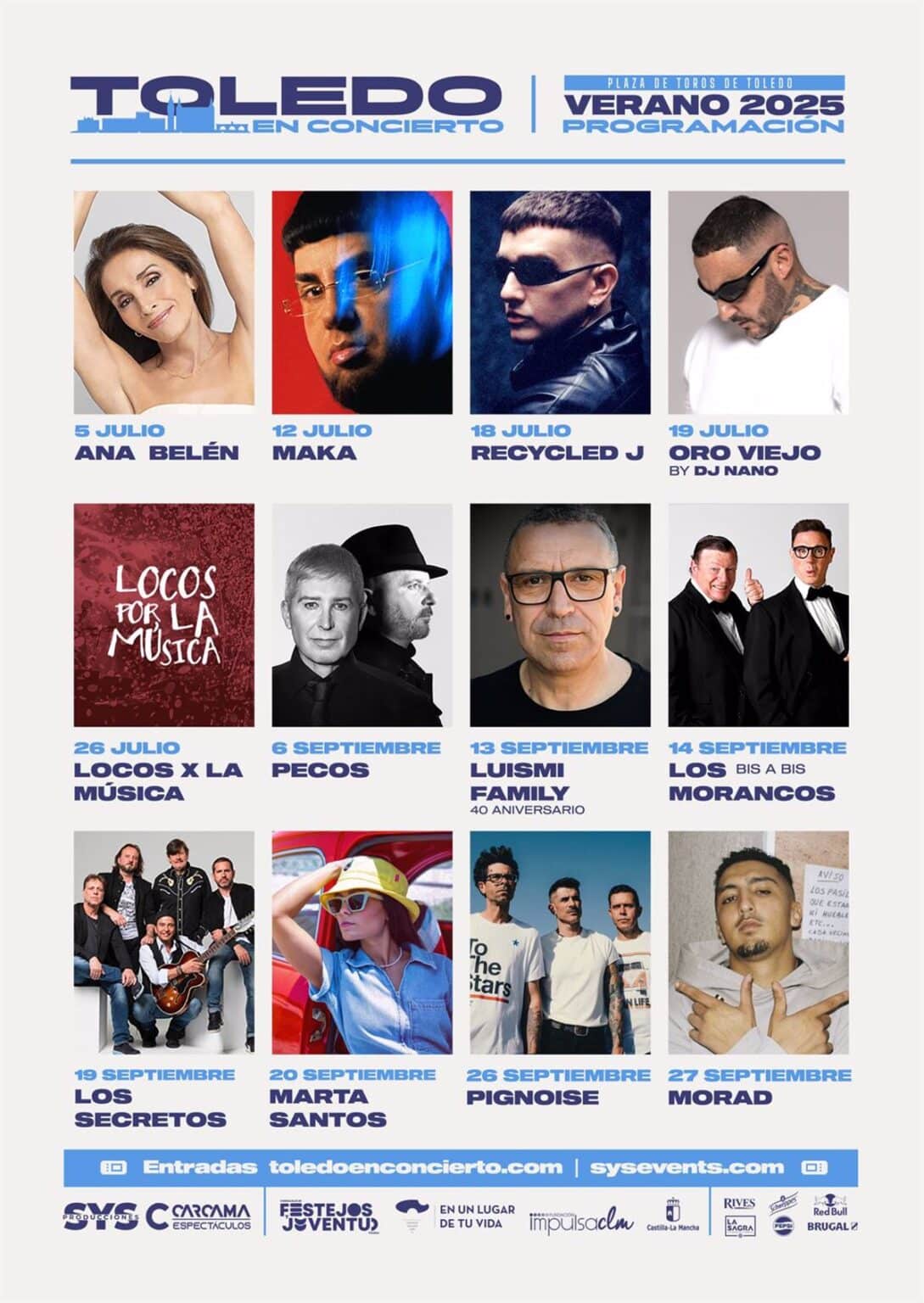 Ana Belén, OBK, Seguridad Social o Pignoise, propuestas del I Ciclo 'Toledo en Concierto' en julio y septiembre