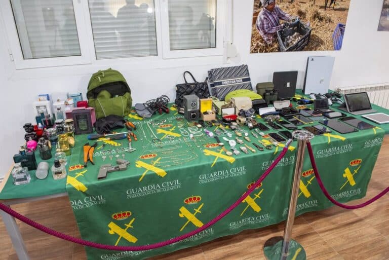 Cae un grupo criminal dedicado al robo de casas en Albacete, Murcia y Alicante