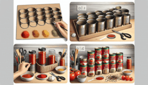 Si reutilizas los botes de tomate frito vacíos podrás hacer tú mismo estos prácticos organizadores de especias y alimentos para la despensa: parecen de Zara Home