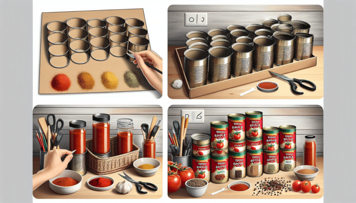 Si reutilizas los botes de tomate frito vacíos podrás hacer tú mismo estos prácticos organizadores de especias y alimentos para la despensa: parecen de Zara Home