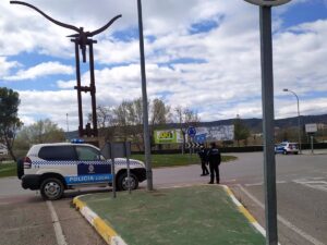 Detenidas tras un forcejeo con la Policía dos personas que intentaban robar en la Cámara de Comercio de Cuenca