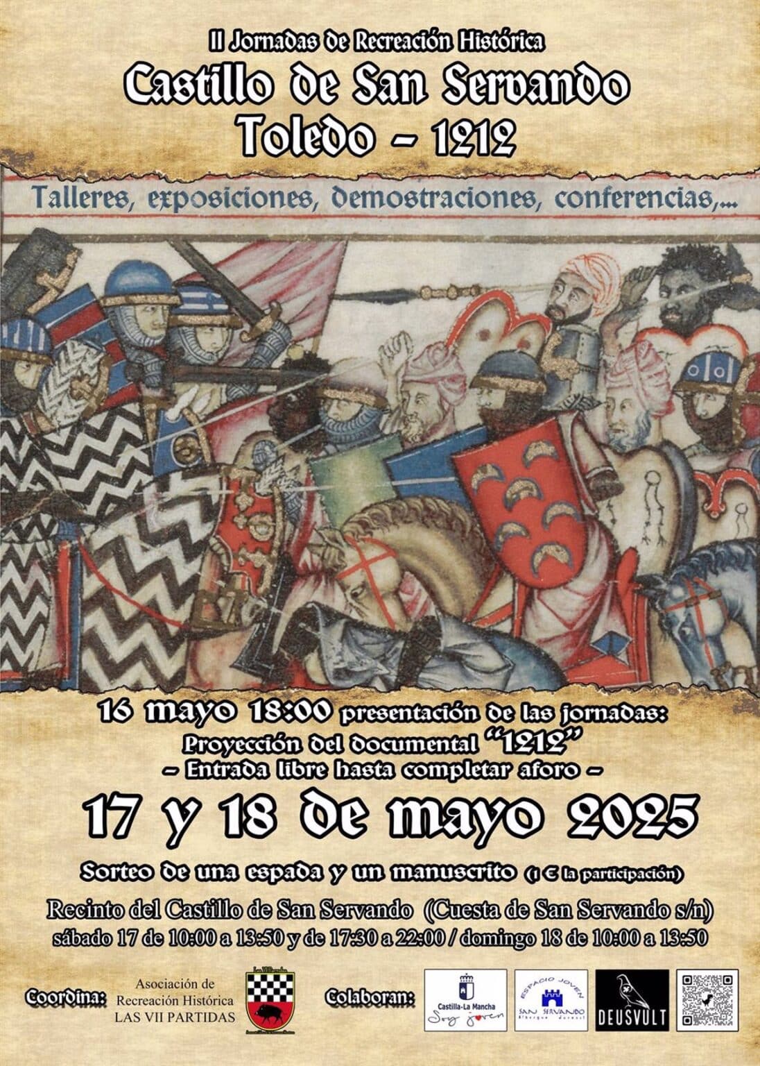 El Castillo de San Servando vuelve a la Edad Media con las 'II Jornadas de Recreación Histórica' del 16 al 18 de mayo