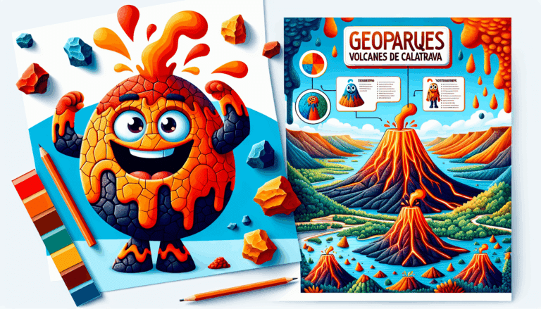 'Geoparques Volcanes de Calatrava, Ciudad Real' presenta a 'Volcano' su nueva mascota educativa