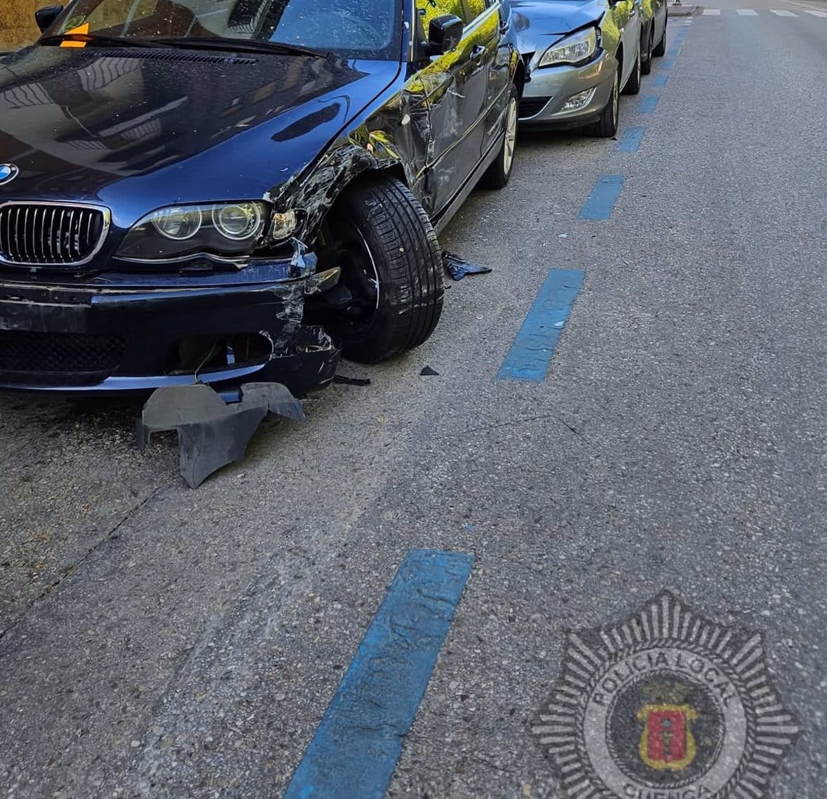 Policía Local investiga un presunto delito de abandono del lugar en un accidente de tráfico en Cuenca
