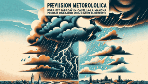 Previsión meteorológica para este sábado en Castilla-La Mancha: posibles chubascos y tormentas en sureste y noroeste