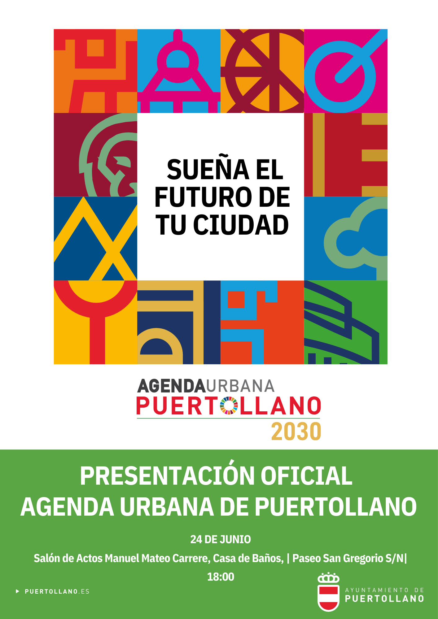 Cartel de presentación de la Agenda Urbana