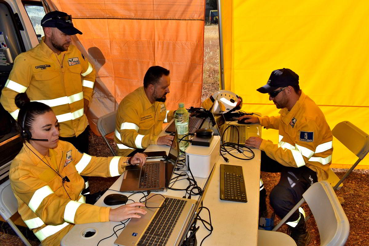 Equipo de control de incendios