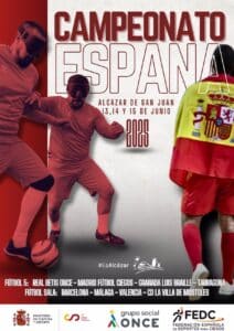 Alcázar de San Juan acogerá el Campeonato de España de Fútbol para Ciegos el 13 de junio con más de cien participantes
