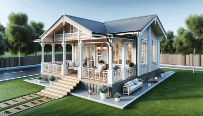 Esta casa prefabricada de lujo y con porche está disponible en Amazon por poco más de 10.000 euros