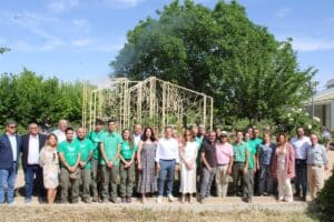 El Jardín Botánico de Castilla-La Mancha luce nueva rosaleda inspirada en el jardín crucero tradicional andalusí