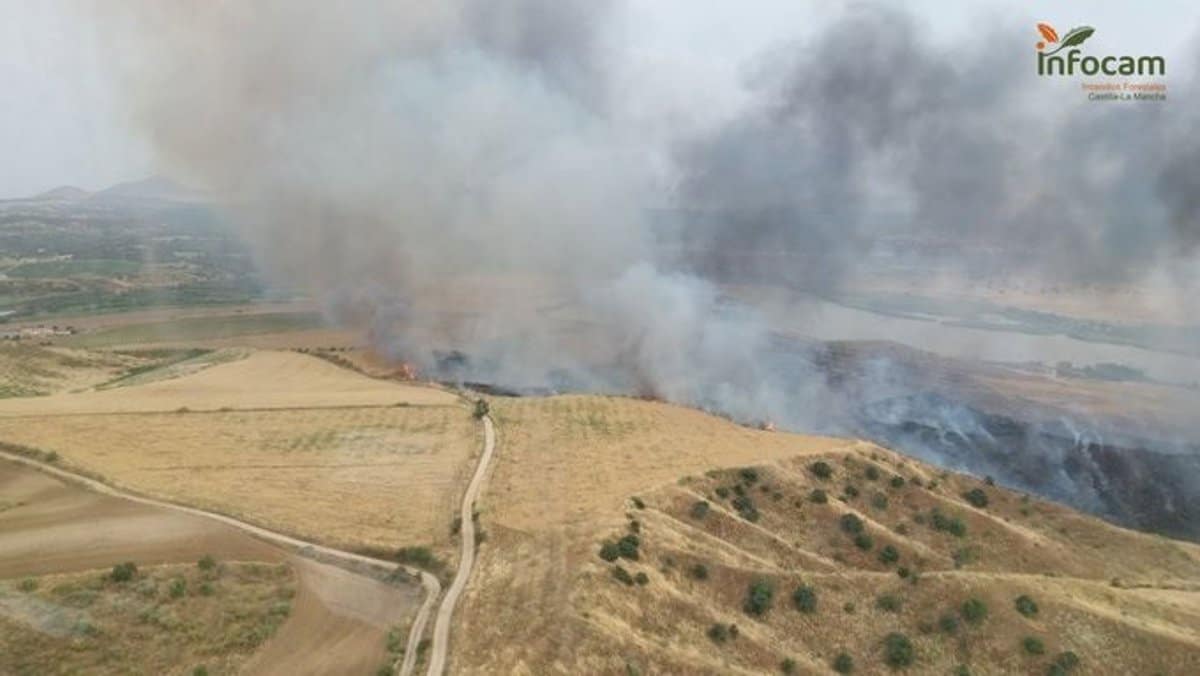 El incendio en Barrancas de Burujón se originó por una cosechadora y afectó a 480 hectáreas, 130 en el parque natural