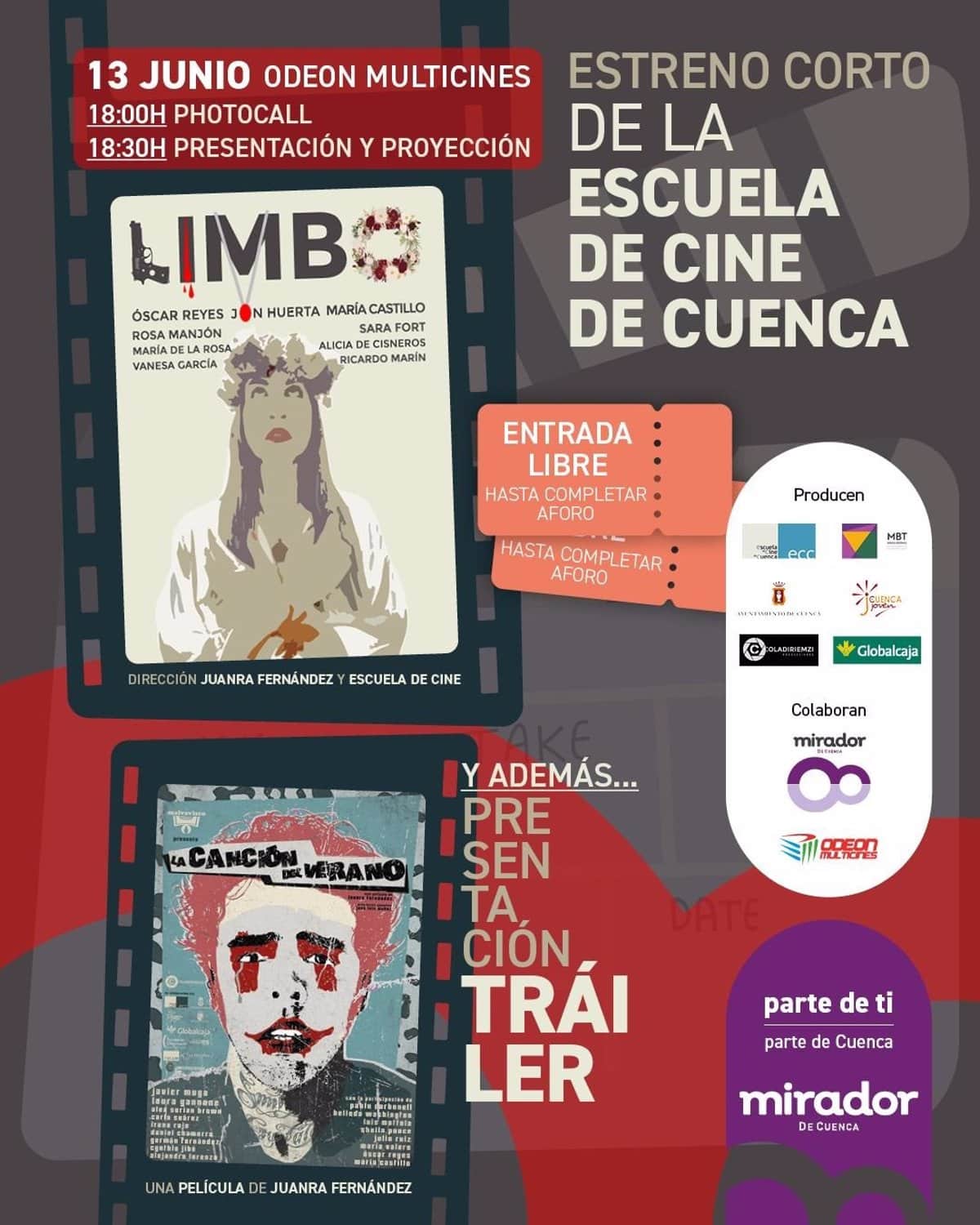 La Escuela Municipal de Cine de Cuenca estrena este viernes su cortometraje 'Limbo'