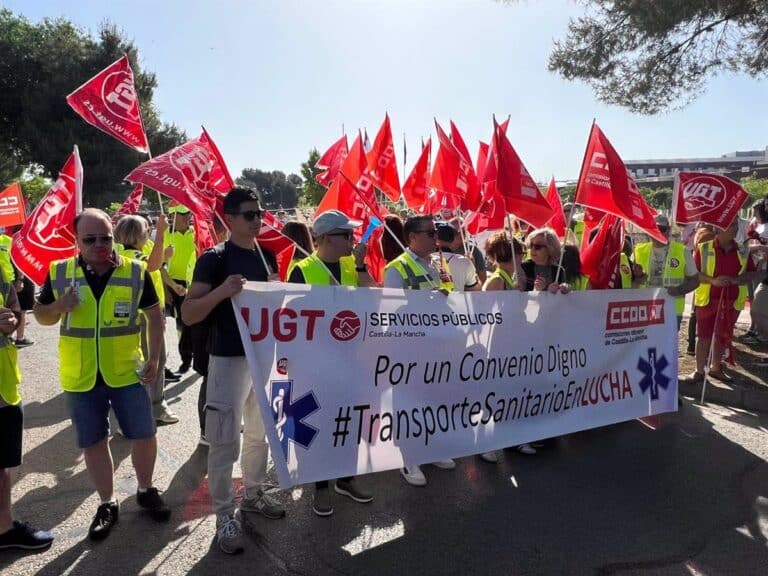 Junta decreta servicios mínimos del 100% en urgencias ante la huelga de transporte sanitario de los días 16, 17 y 18