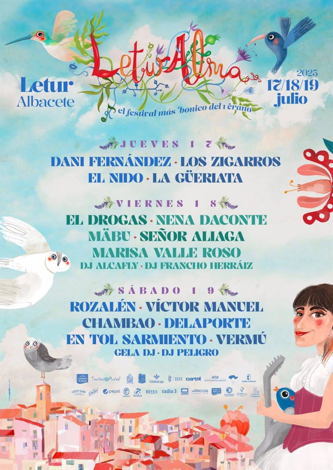 Leturalma 2025, que se celebrará del 17 al 19 de julio, descubre sus cartel por días