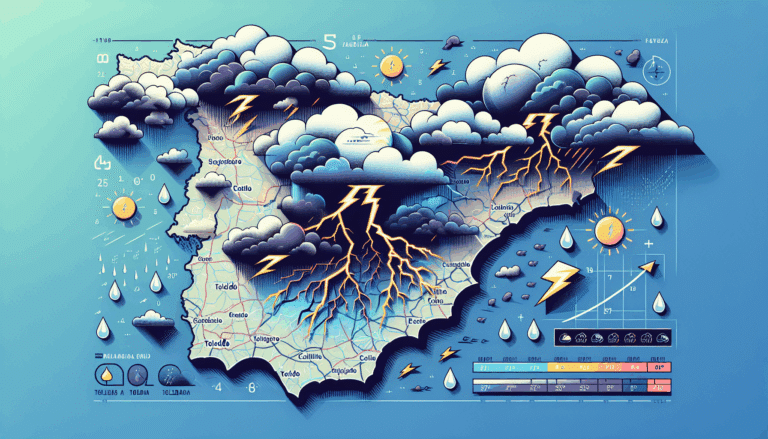 Previsión meteorológica para este miércoles en Castilla-La Mancha: tormentas fuertes en norte de Toledo y Guadalajara