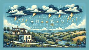 Previsión meteorológica para este miércoles en Castilla-La Mancha: tormentas fuertes en norte de Toledo y Guadalajara
