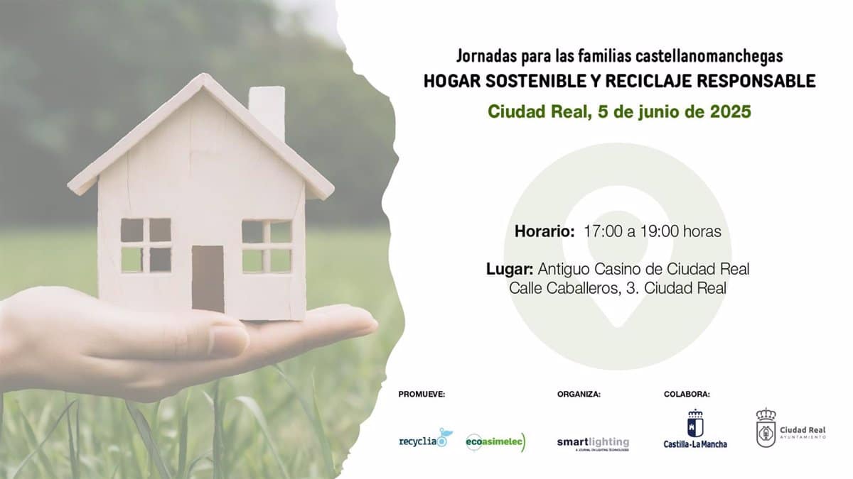 Recyclia enseña este jueves a los ciudadrealeños cómo hacer de su hogar un espacio más sostenible y responsable