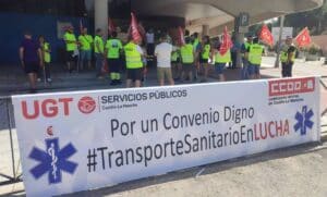 Trabajadores del transporte sanitario en C-LM protagonizan paros parciales y amenazan con ir a la huelga indefinida