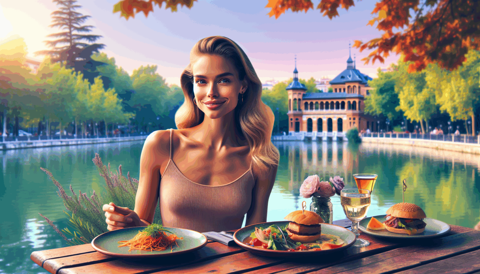 <p><strong>"Margot Robbie disfruta de tres platos castizos en un encantador restaurante del Retiro durante su visita a Madrid"</strong></p> 1
