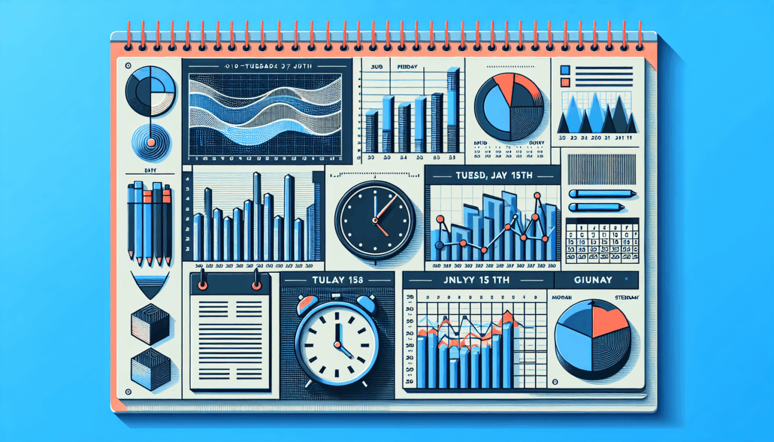 Agenda de gráficos y conjuntos de datos previstos para el martes, 15 de julio