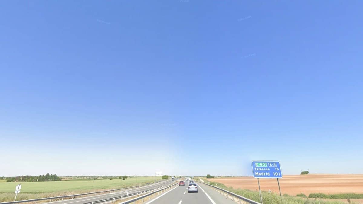 Sucesos.- Ascienden a 15 los heridos en una colisión en cadena con hasta 9 vehículos en la A-3 en Saelices
