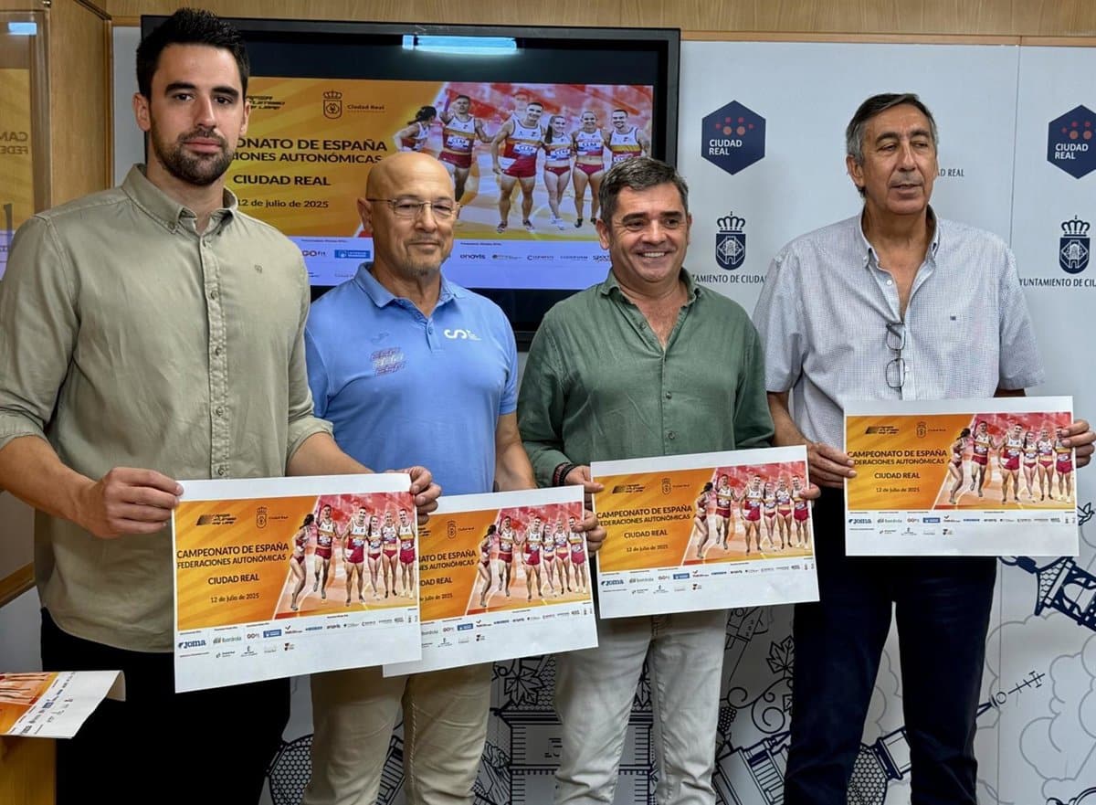 Más de 1.200 atletas se dan cita el 12 de julio en Ciudad Real en el  Campeonato de España de Federaciones Autonómicas