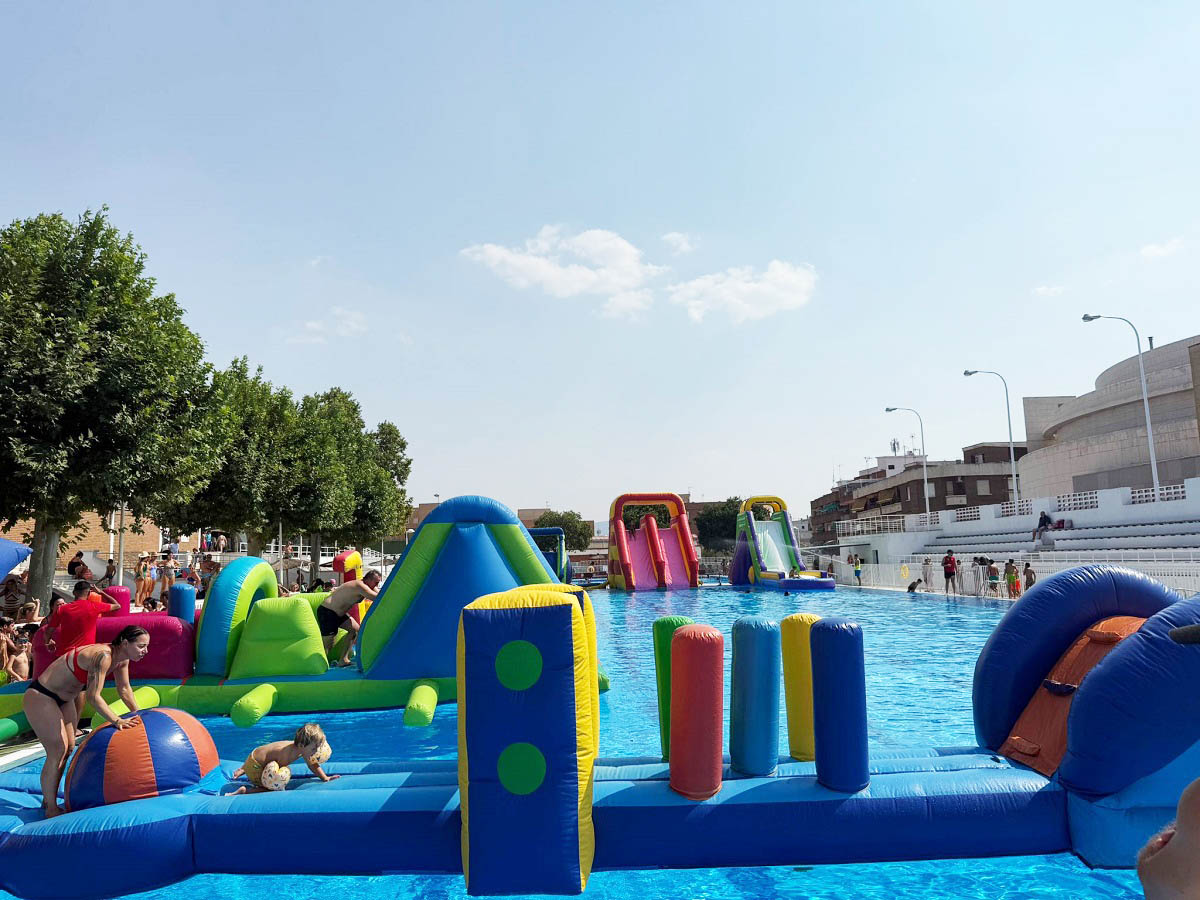 Actividades en el parque acuático