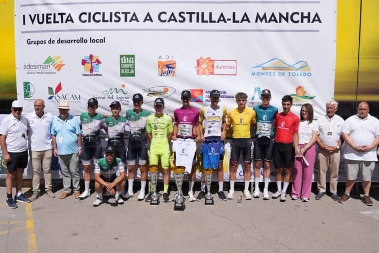 Adrián Benito del equipo Extremadura Pebetero se proclama vencedor de la I Vuelta a Castilla-La Mancha Leader