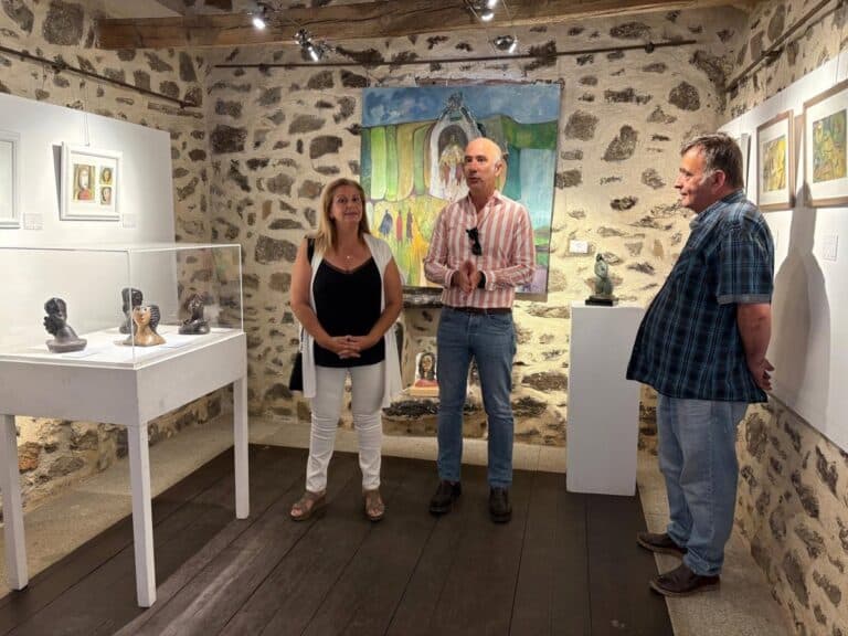 Inaugurada en Santa María de Melque la exposición 'Esbozo de un recuerdo' sobre la obra de Jorge Lencero