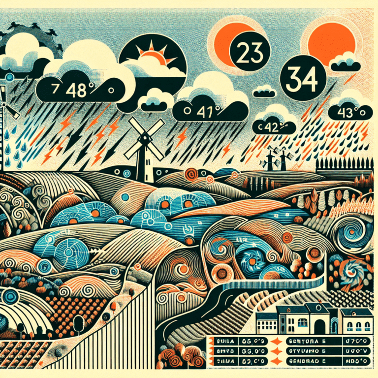 Previsión meteorológica para este jueves en Castilla-La Mancha: descenso notable de las máximas en el Sistema Central