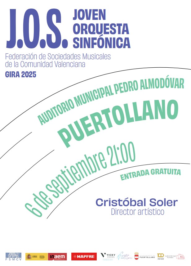 Próximo Concierto de la Joven Orquesta Sinfónica FSMCV en Puertollano el 6 de Septiembre 1 Próximo Concierto de la Joven Orquesta Sinfónica FSMCV en Puertollano el 6 de Septiembre 1