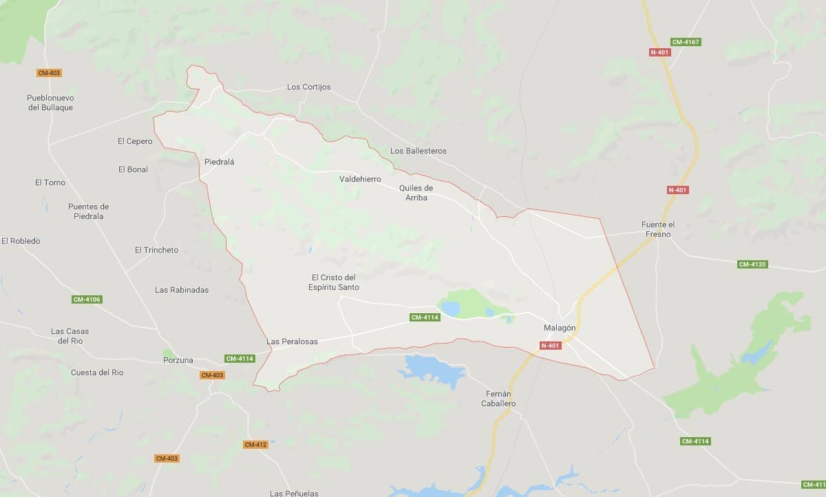 Cuatro personas heridas tras un choque entre un turismo y una furgoneta en la N-401 en Malagón (Ciudad Real)