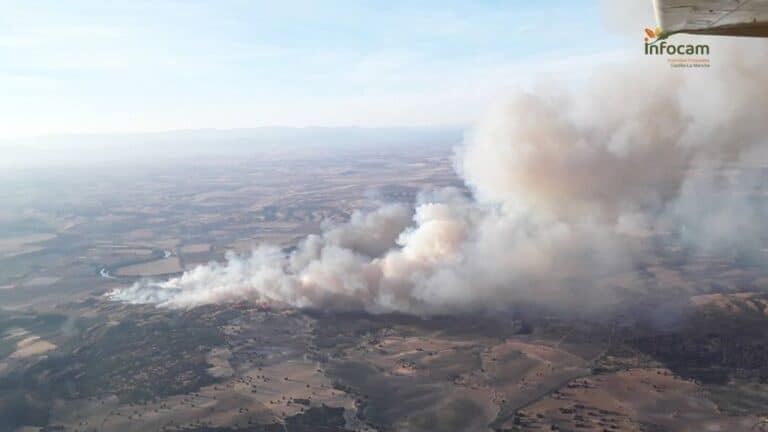 El incendio de Polán (Toledo) desciende a situación operativa de nivel 0 y aún no se ha dado por controlado