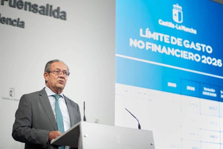 El techo de gasto de Castilla-La Mancha se elevará hasta los 9.000 millones de euros en 2026, un 8,2% más